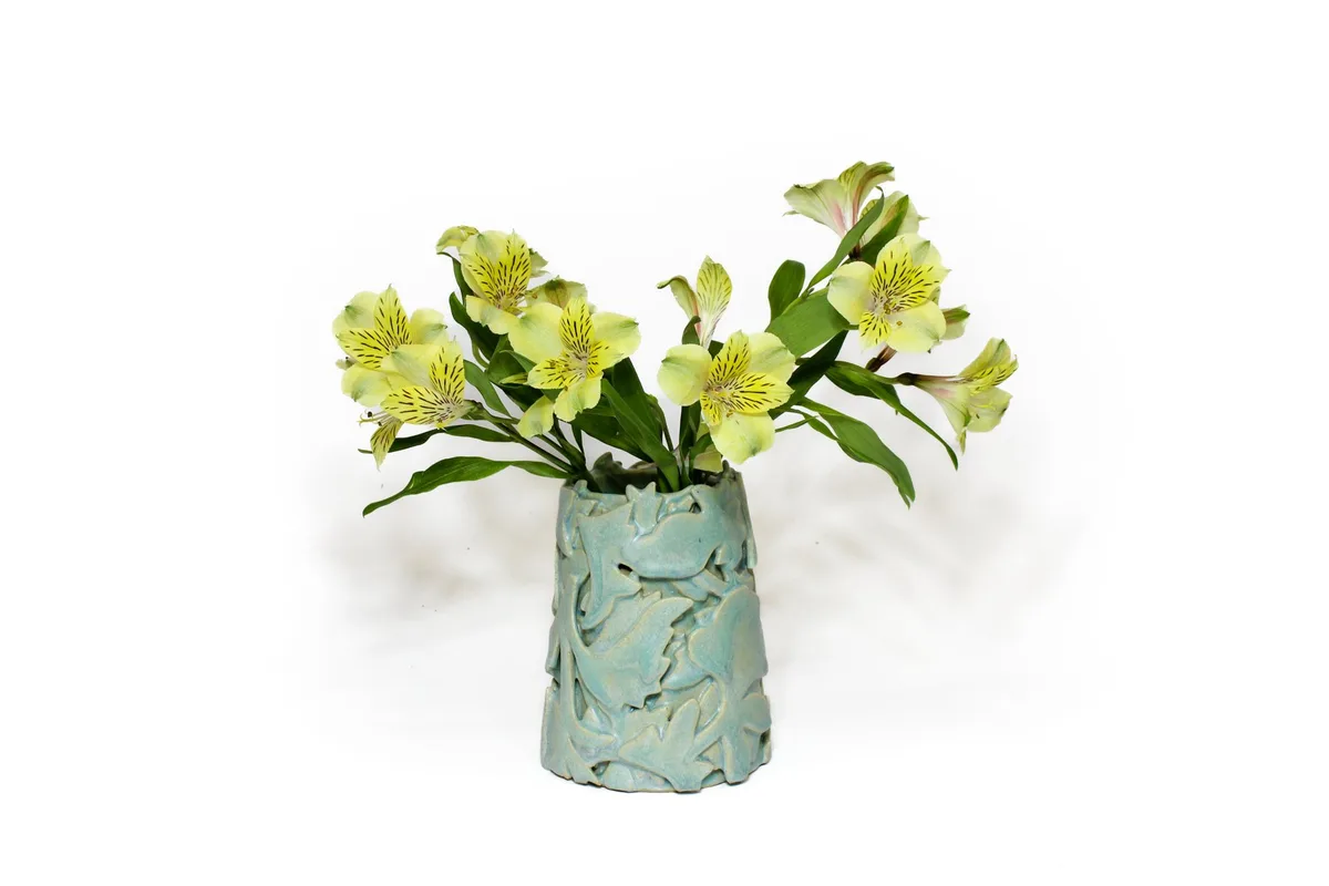 Teal Vase