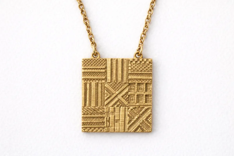 Kente Pendant, Large